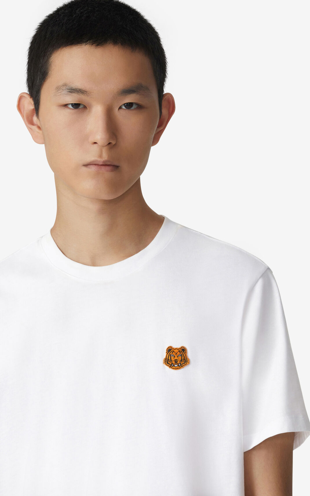 Kenzo Tiger Crest Tişört Erkek Beyaz | 4381-QSVYC